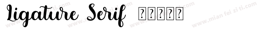 Ligature Serif字体转换